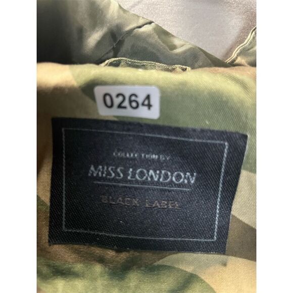 Unisex Camo Hooded Military Jacket Green XL Mid-Length Casual Utility - Picture 2 of 4